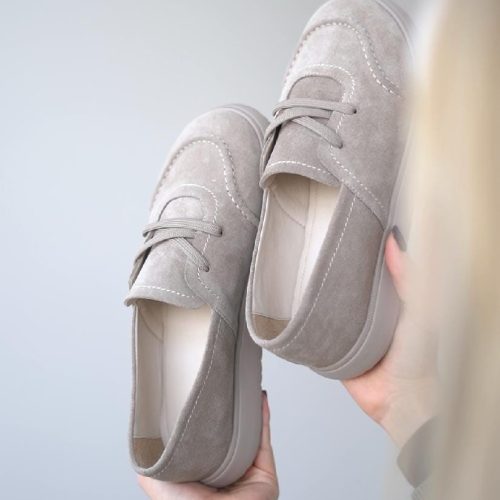 Suede Women's Sneakers Soft Everyday Loafers Casual Slip