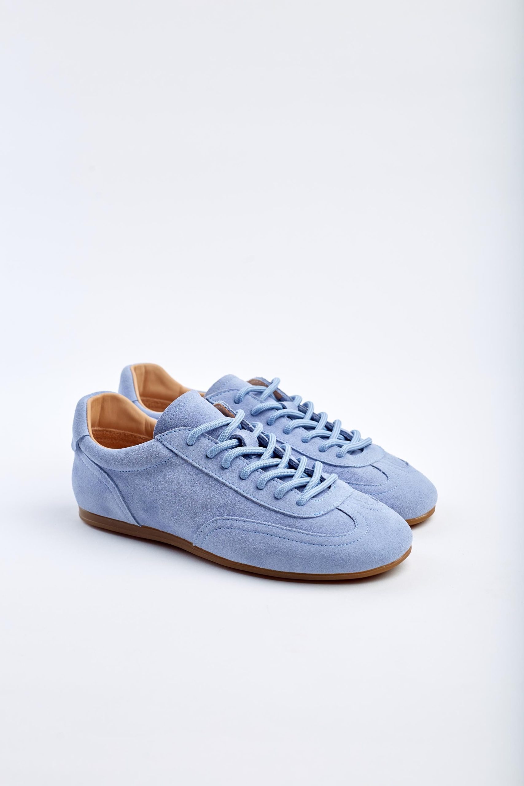 Women S Light Blue Suede Sneakers Runners Casual