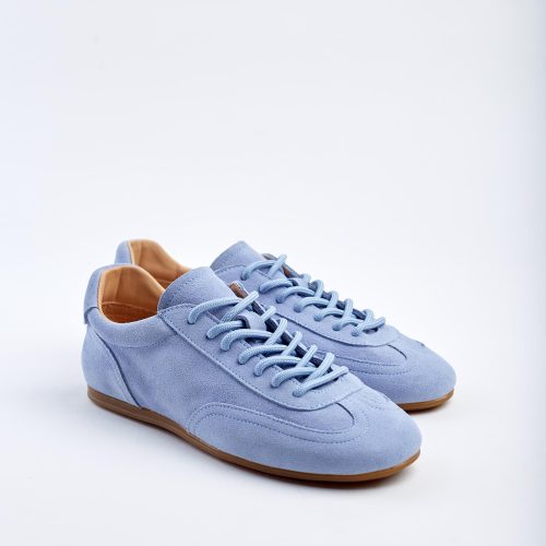 Women S Light Blue Suede Sneakers Runners Casual