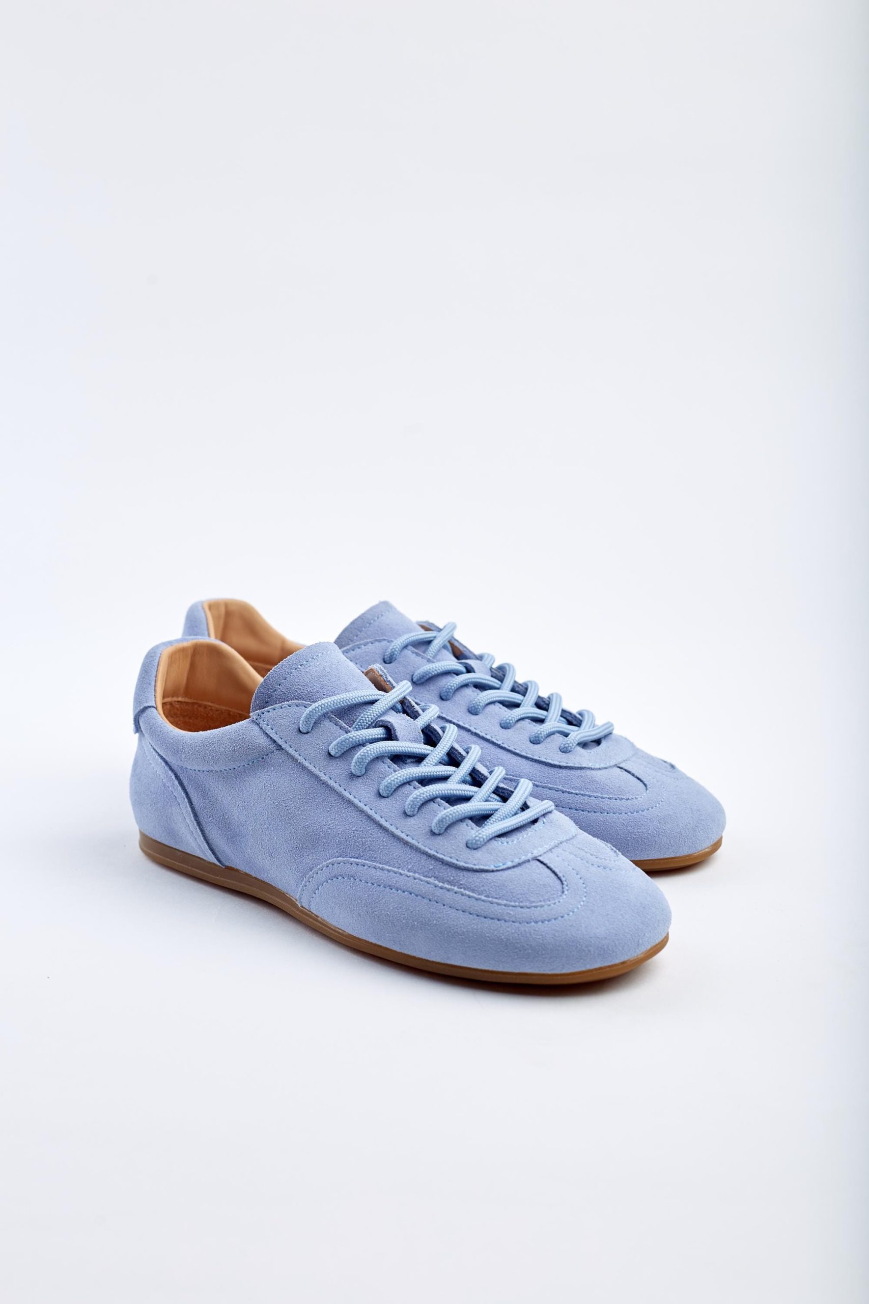Women S Light Blue Suede Sneakers Runners Casual