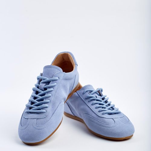 Women S Light Blue Suede Sneakers Runners Casual