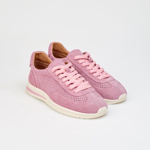 Pink Suede Sneakers For Women Casual Walking Soft