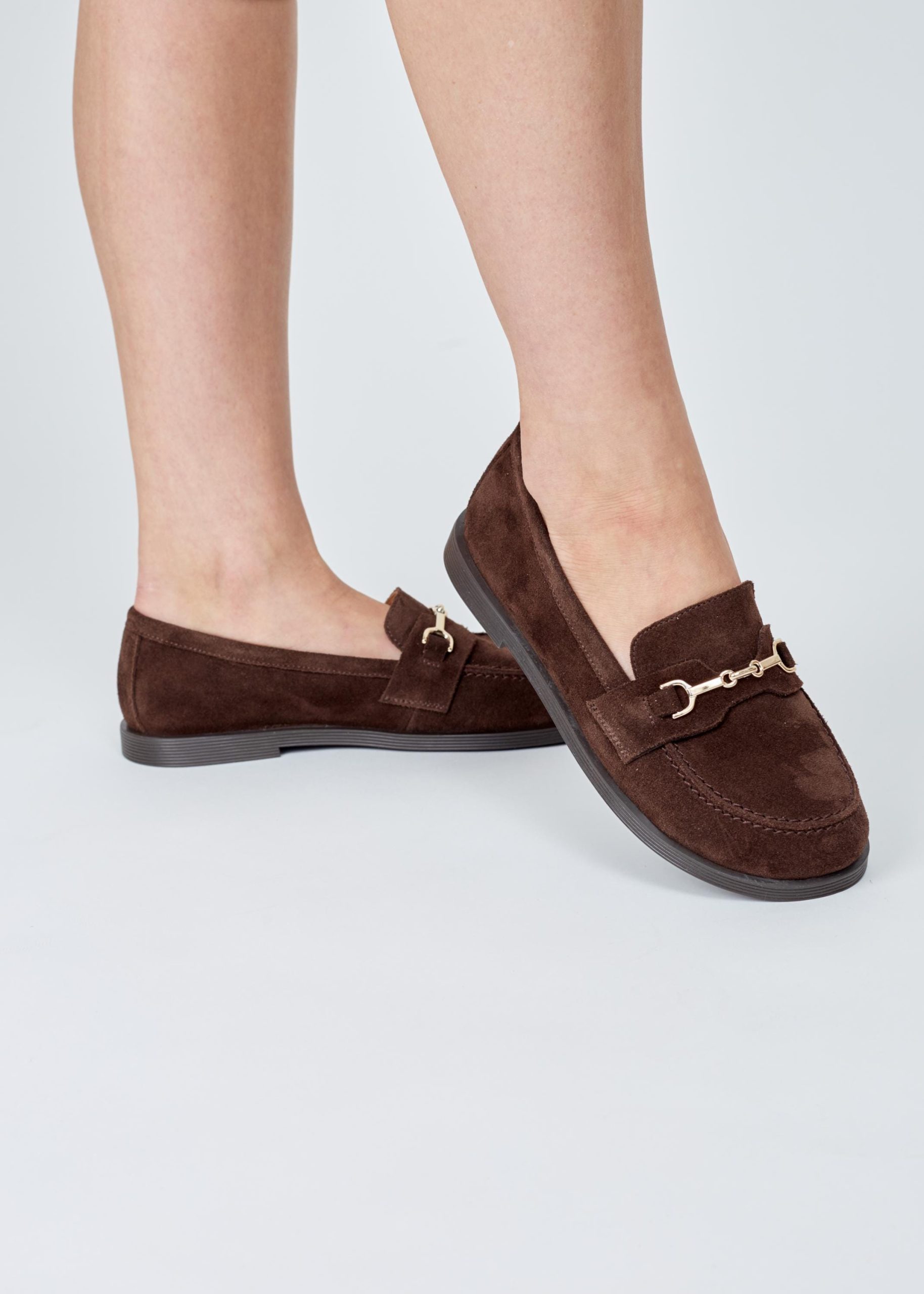 Brown Soft Comfort Loafers Barefoot Leather Moccasins Women